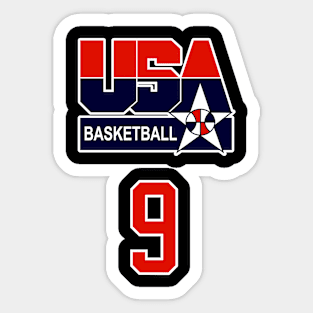 USA DREAM TEAM 92 - JORDAN Front and Back Print Sticker